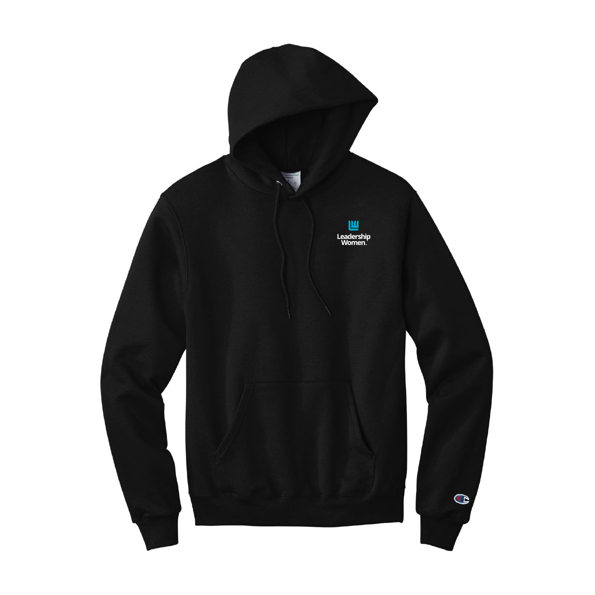 Leadership Women - Champion® Double Dry Eco® Pullover Hooded Sweatshirt Black