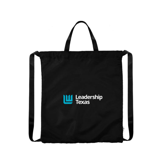 Leadership Texas - Joel rPET Drawstring Tote Bag