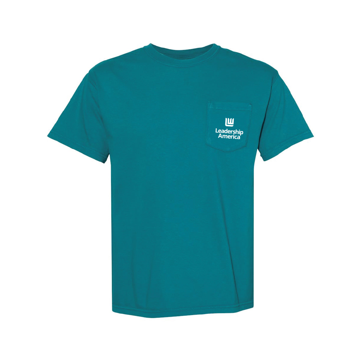Leadership America - Comfort Colors® Adult Heavyweight Pocket T-Shirt / Teal