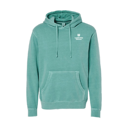 Leadership Women - Independent Trading Company Unisex Midweight Pigment Dyed Hooded Sweatshirt