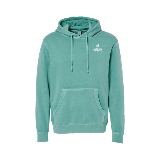 Leadership America - Independent Trading Company Unisex Midweight Pigment Dyed Hooded Sweatshirt