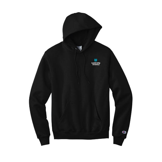 Leadership America -  Champion® Double Dry Eco® Pullover Hooded Sweatshirt Black