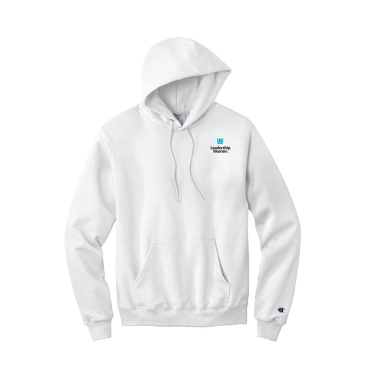 Leadership Women - Champion® Double Dry Eco® Pullover Hooded Sweatshirt White